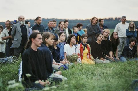 Scene from the performance "Dziady Warmińskie"