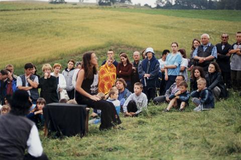 Scene from the performance "Dziady Warmińskie"