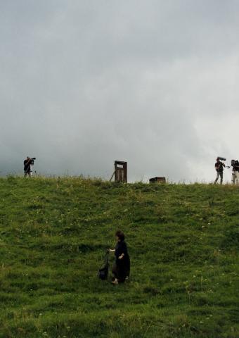 Scene from the performance "Dziady Warmińskie"