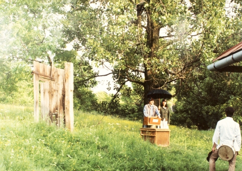 Scene from the performance "The Ghostly Shroud"