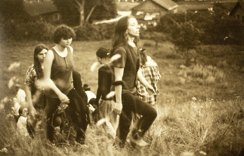 Scene from the performance "The Ghostly Shroud"