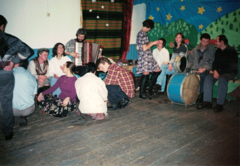 Party at the school in Nowica