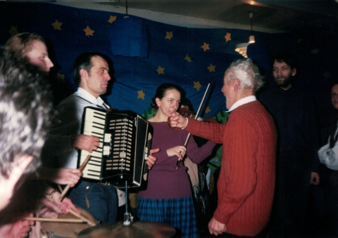 Party at the school in Nowica