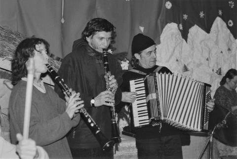 Music-making at school in Nowica