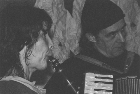 Music-making at the school in Nowica