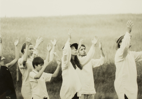 Scene from the performance "The Ghostly Shroud"