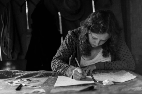 Pamela Leończyk during the Theatre Village festival