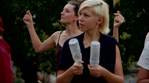 Music-making in Zogaj before the IST performance " Water 2030"
