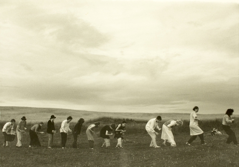 Scene from the performance "The Ghostly Shroud"