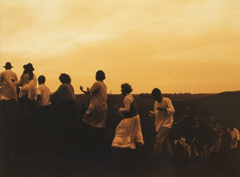 Scene from the performance "The Ghostly Shroud"