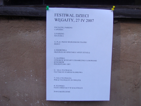 Children's Festival. Programme