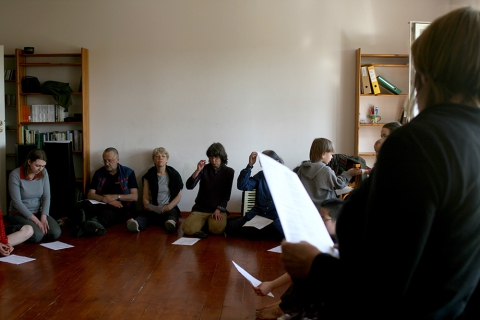 Workshop at the J. J. Lipski Common University in Teremiski, organised during the third edition of Theatre Meetings