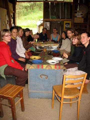 Theatre Village festival. Common meal
