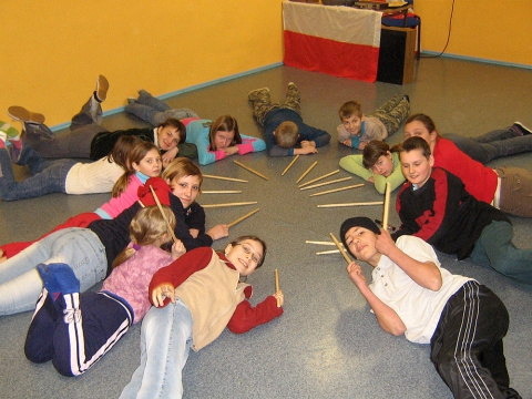 Warsztaty bębniarskie w ramach cyklu działań Pedagogika teatralna w akcji