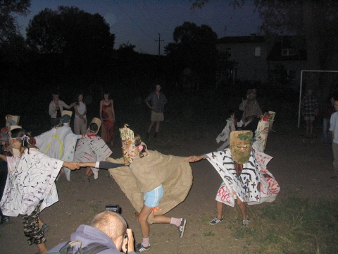 Theatre activities with children led by Emilia Hagelganz and Barbara Szpunier