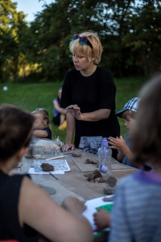 Wiktoria Rutkowska Karczoch podczas "Pikniku wyobraźni"
