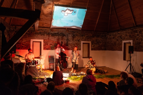 Koncert zespołu "Ugla" podczas festiwalu Wioska Teatralna