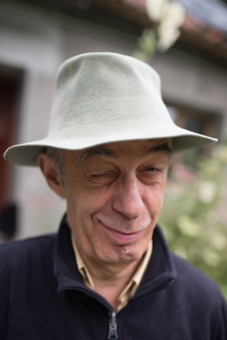 Wacław Sobaszek podczas festiwalu Wioska Teatralna