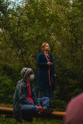 "Moja-niemoja historia, moja-niemoja pieśń" – pokaz pracy warsztatu Davida Zelinki i Kamili Kutálkovej w trakcie festiwalu Wioska Teatralna