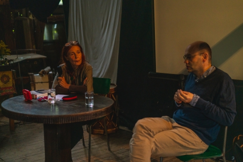 Spotkanie z Tomaszem Rakowskim podczas festiwalu Wioska Teatralna