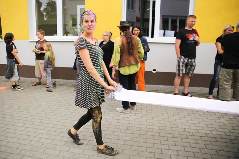 Po zakończeniu spektaklu "Halo, czy mnie słychać?" przygotowanego w ramach warsztatów "Lato w teatrze"