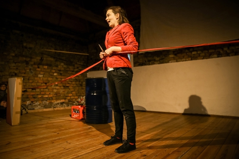 Atrapa i utopia - monodram Iwony Koneckiej (Teatr Realistyczny)