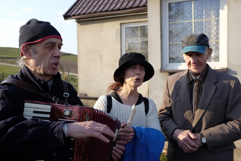 Z dawnym alilujnikiem - Aleksandrem Mikielskim