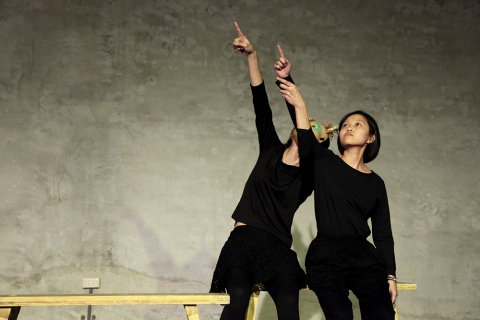 Pokaz przedstawienia wieńczącego warsztaty w teatrze Puppet & Its Double