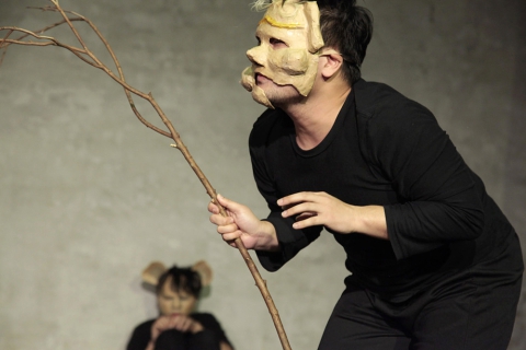 Pokaz przedstawienia wieńczącego warsztaty w teatrze Puppet & Its Double