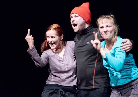 Pokaz spektaklu "Wielogłos" na Alternatywnych Spotkaniach Teatralnych Klamra 2015
