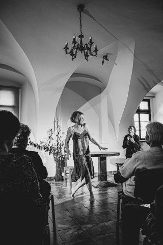 Pokaz spektaklu "Prolog komedii" w Wytwórnii Kultury „BO-TAK”