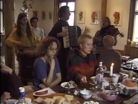 Wielkanoc w domu państwa Mackiewiczów w Przełomce. Alilujka 1999