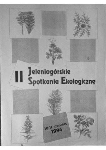 Ulotka z II Jeleniogórskich Spotkań Ekologicznych