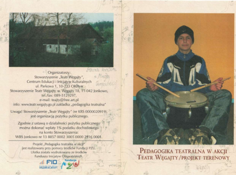 Ulotka z wydarzenia "Pedagogika teatralna w akcji"
