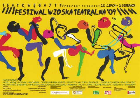Ulotka z festiwalu Wioska Teatralna 2009