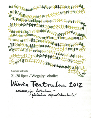 Ulotka z festiwalu Wioska Teatralna 2012