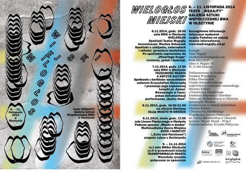 Ulotka z "Wielogłosu miejskiego" 2014