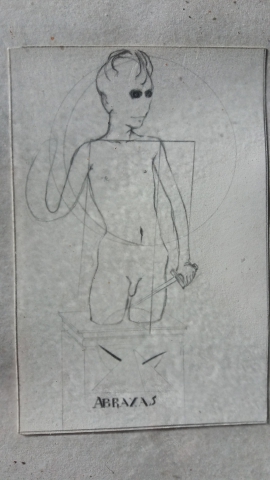 Poster for the Vaccum workshop "Vaccum"organised by "Pracownia". Abraxas