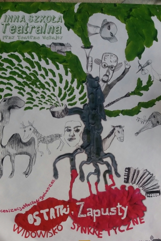 Poster for the performance "Shrovetide, carnival - a syncretic performance"