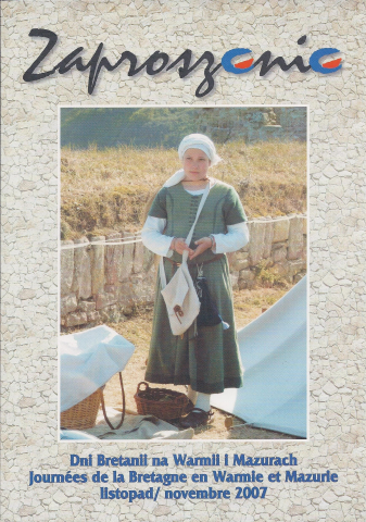 Poster of Brittany Days in Warmia and Mazury - a concert of Breton folk songs and dance workshops performed by the Troadeg duo at the Węgajty Theatre
