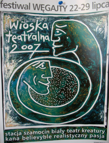 Plakat festiwalu Wioska Teatralna 2007