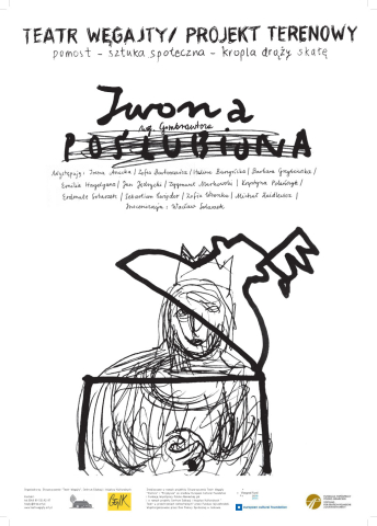 Flyer for the performance "Iwona poślubiona"