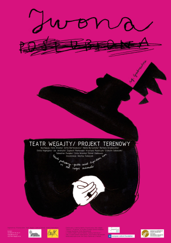Poster for the performance "Iwona poślubiona"