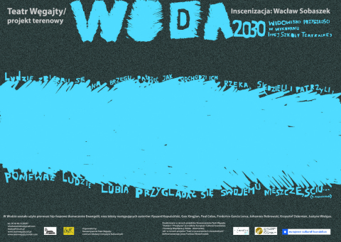 Poster for the perfromance "Water 2030"