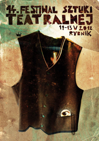 Poster for the 14th Festival of Theatre Art in Rybnik - presentation of the performance "Earth B"