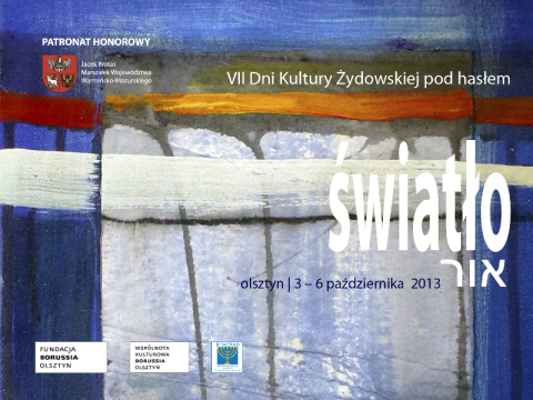 Poster for the 7th Days of Jewish Culture - a performative concert by the Węgajty Theatre