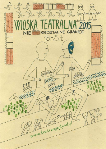 Flyer for the Theatre Village Festival 2015