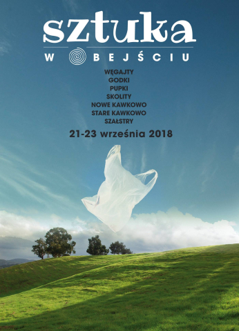 Poster for the event "Sztuka w obejściu"2018