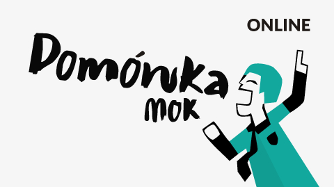 Flyer for the event "Domówka Teatru Węgajty"as part of the "Domówka MOK"