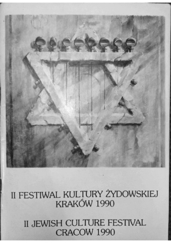Zeszyt Festiwalowy II Festiwalu Kultury Żydowskiej Kraków 1990. II Jewish Culture Festival Cracow 1990 - pokaz spektaklu "Historie Vincenza"